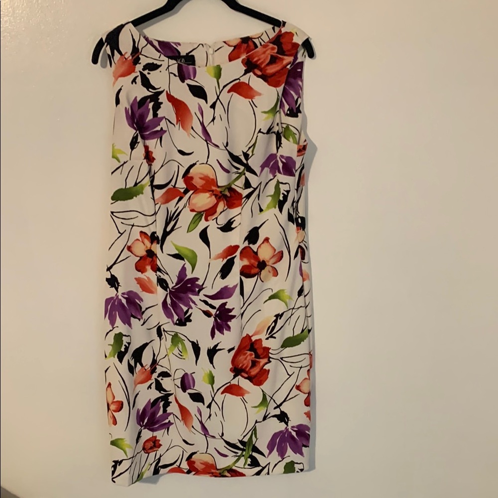 Floral Sleeveless Dress - Multicolor